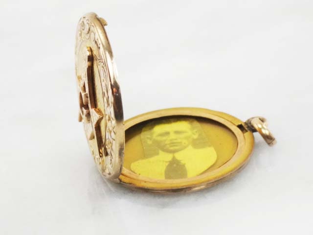 Vintage Masonic 10k Gold Locket: Engraved Freemason Watch Fob Pendant