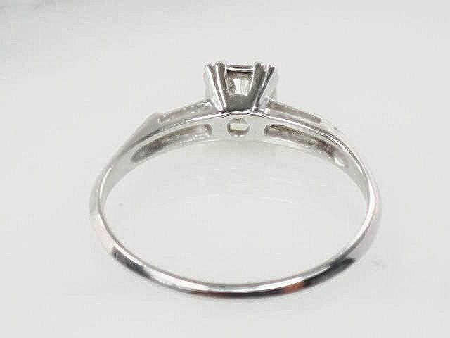 Vintage 14k White Gold Round Solitaire Diamond Engagement Ring - Approx .25 Carats Natural Diamond Ring Size 8