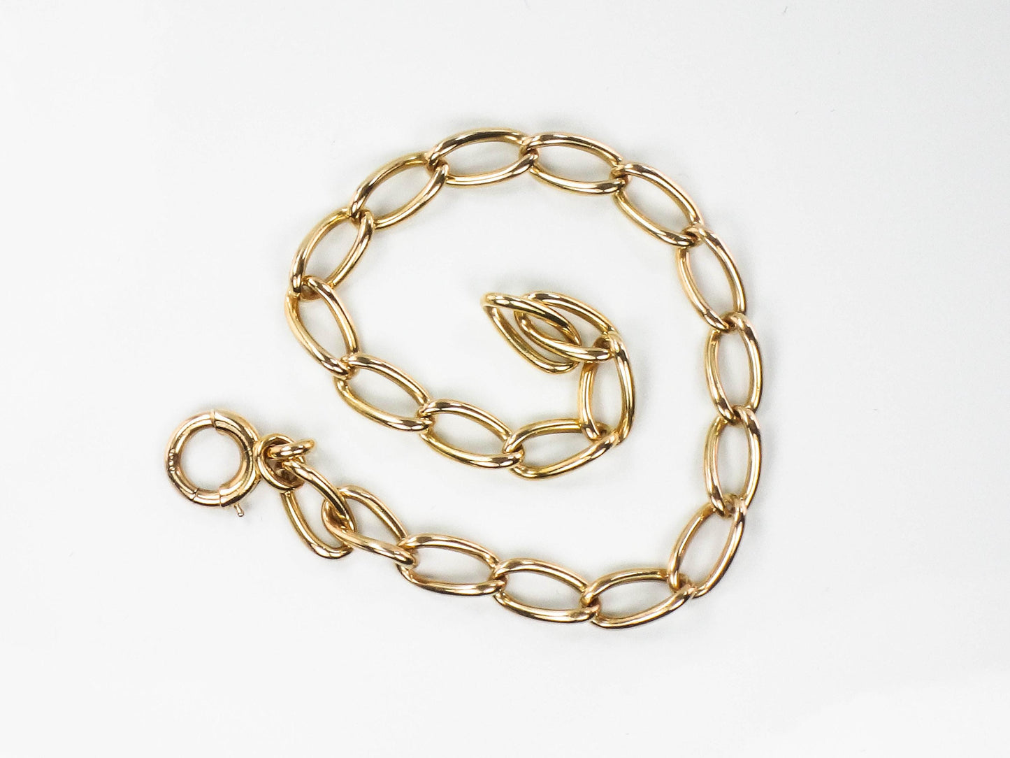 Vintage 14k Yellow Gold Link Bracelet - 7 1/2"
