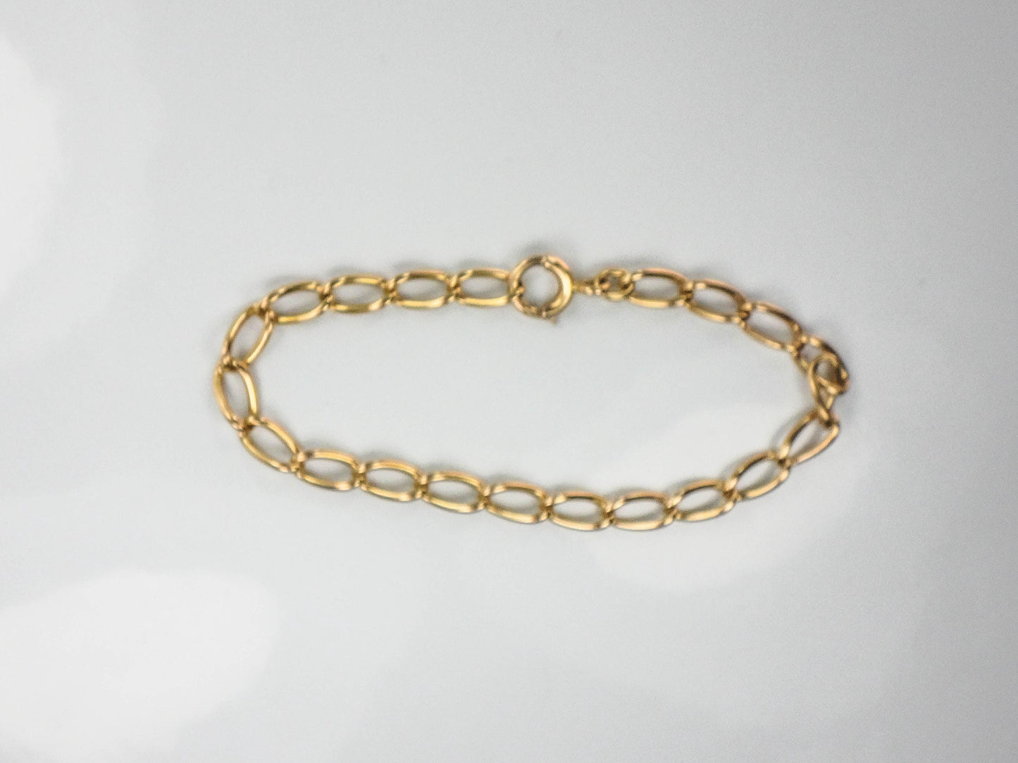 Vintage 14k Yellow Gold Link Bracelet - 7 1/2"