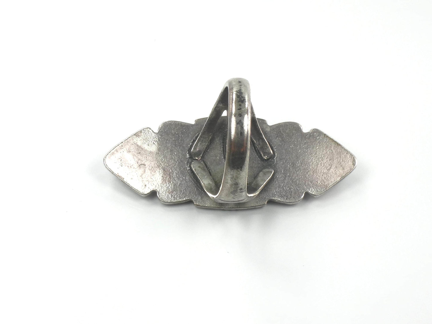 Vintage Sterling Silver Green Turquoise Ring by Bell Trading Post, Size 5