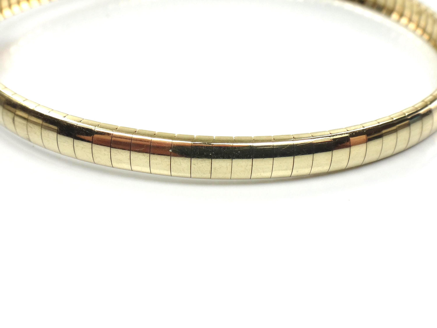 Vintage 14k Yellow Gold Omega Bracelet, 7 3/16"-BelmarJewelers