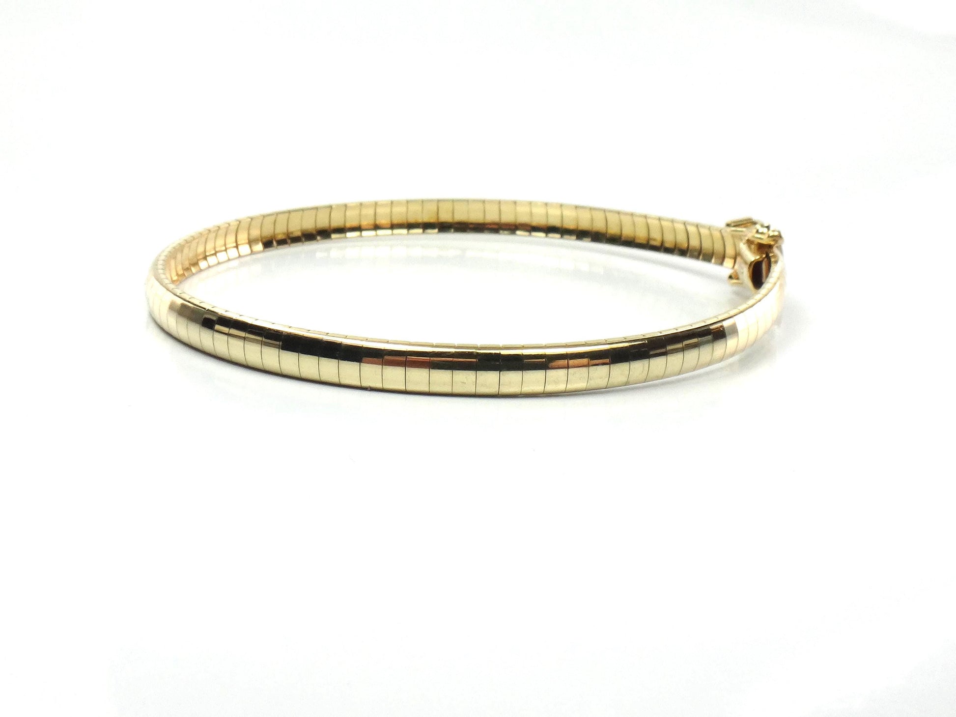 Vintage 14k Yellow Gold Omega Bracelet, 7 3/16"-BelmarJewelers