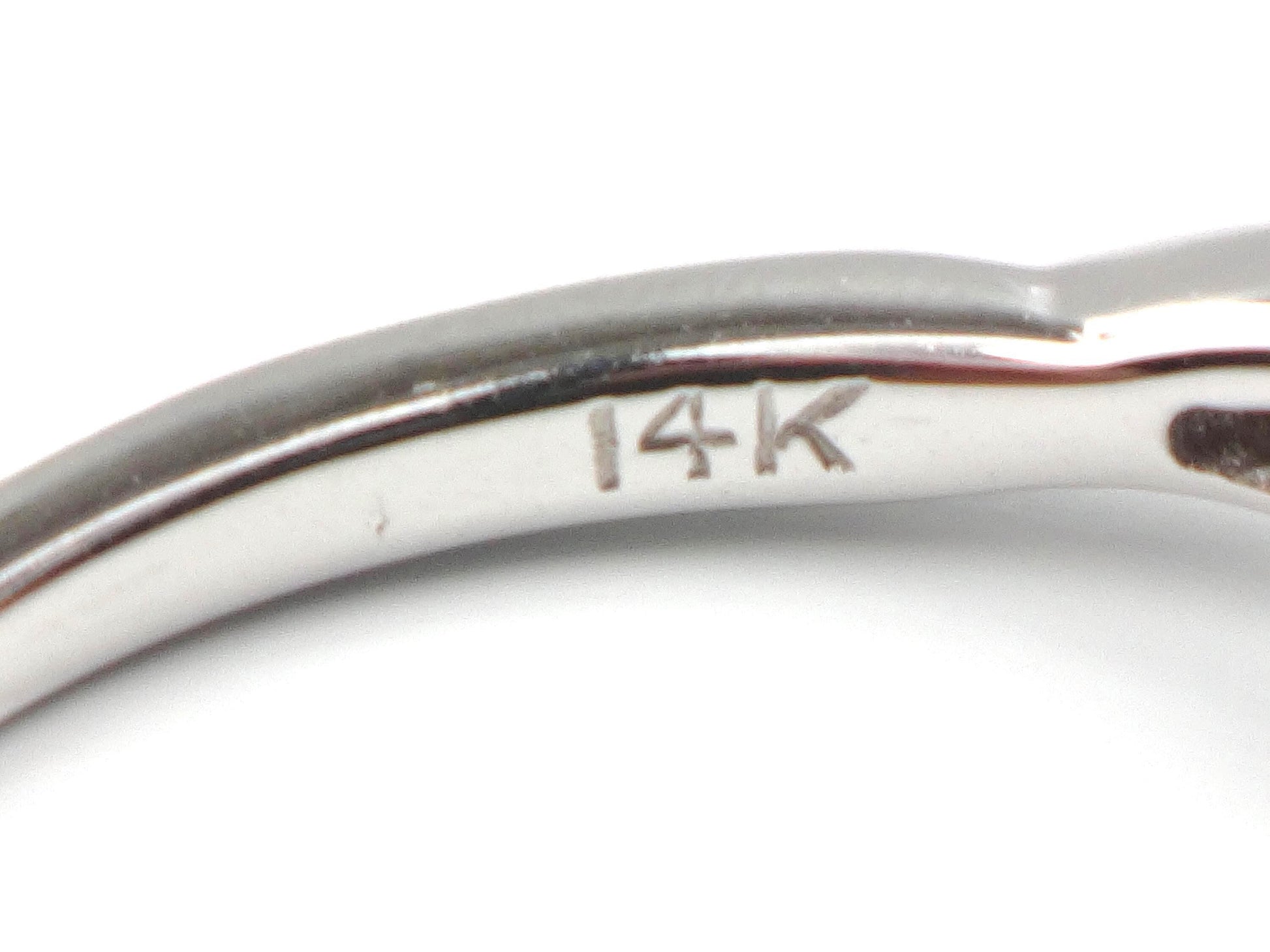 Vintage 14k White Gold Diamond Engagement Ring: 0.55 Carat, 1960s Size 6.75-BelmarJewelers