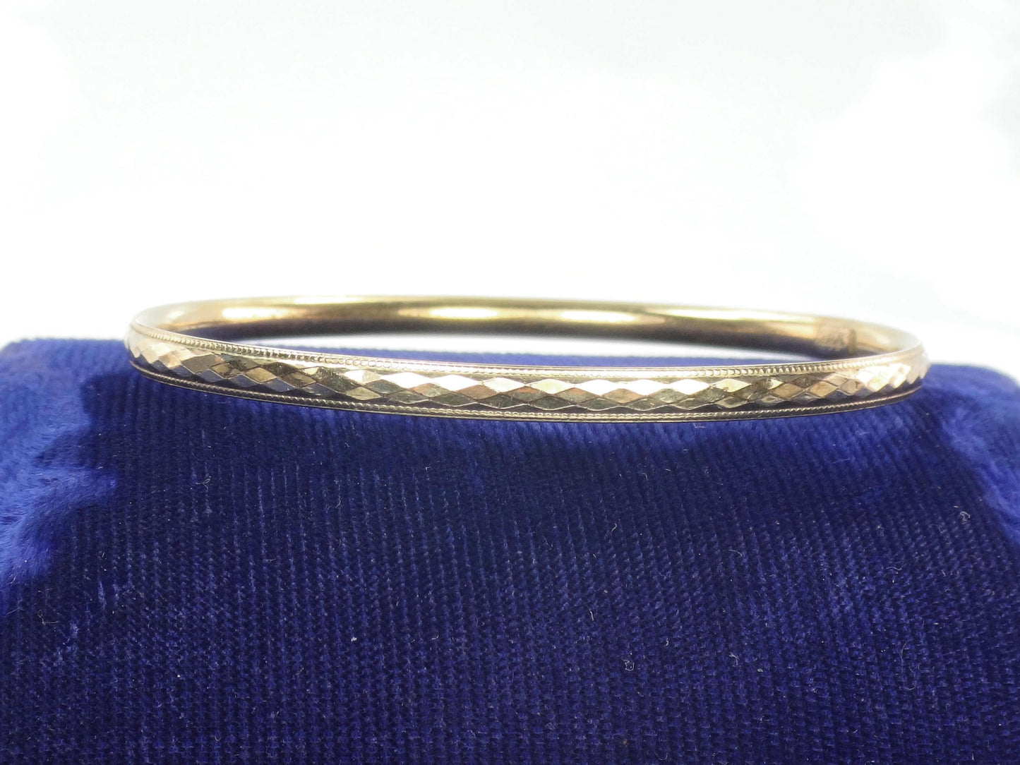 Vintage 12k Gold Filled Bangle Bracelet: Harry S Bick-BelmarJewelers