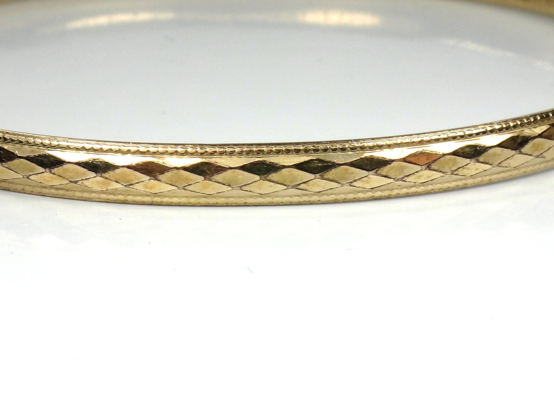 Vintage 12k Gold Filled Bangle Bracelet: Harry S Bick-BelmarJewelers