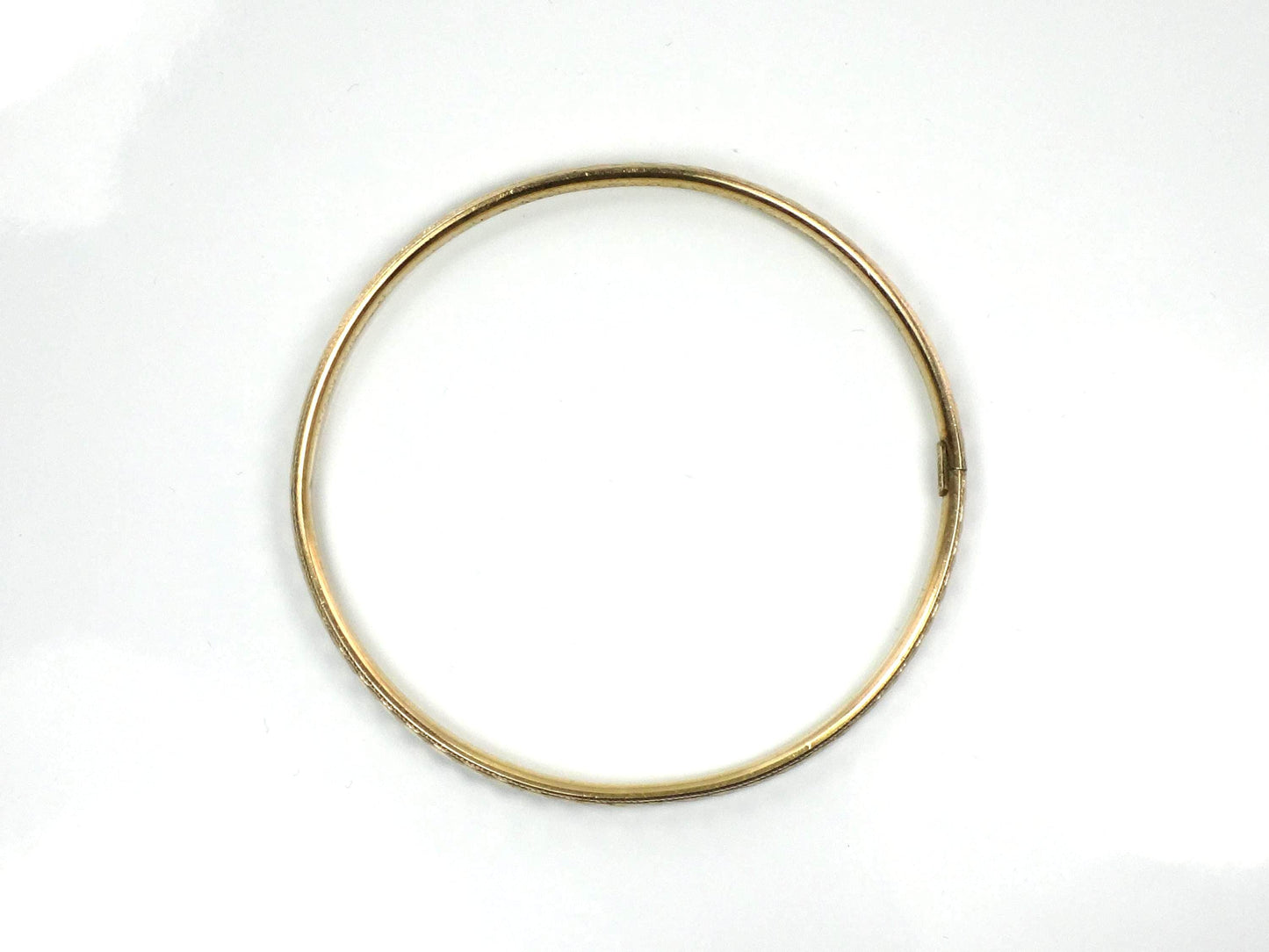 Vintage 12k Gold Filled Bangle Bracelet: Harry S Bick-BelmarJewelers