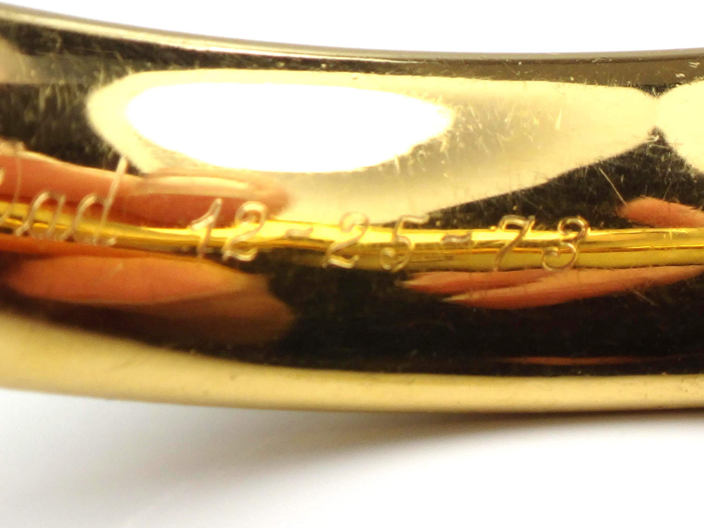 Vintage Rine 12k Gold Filled Engraved Floral Hinged Bangle Bracelet-BelmarJewelers