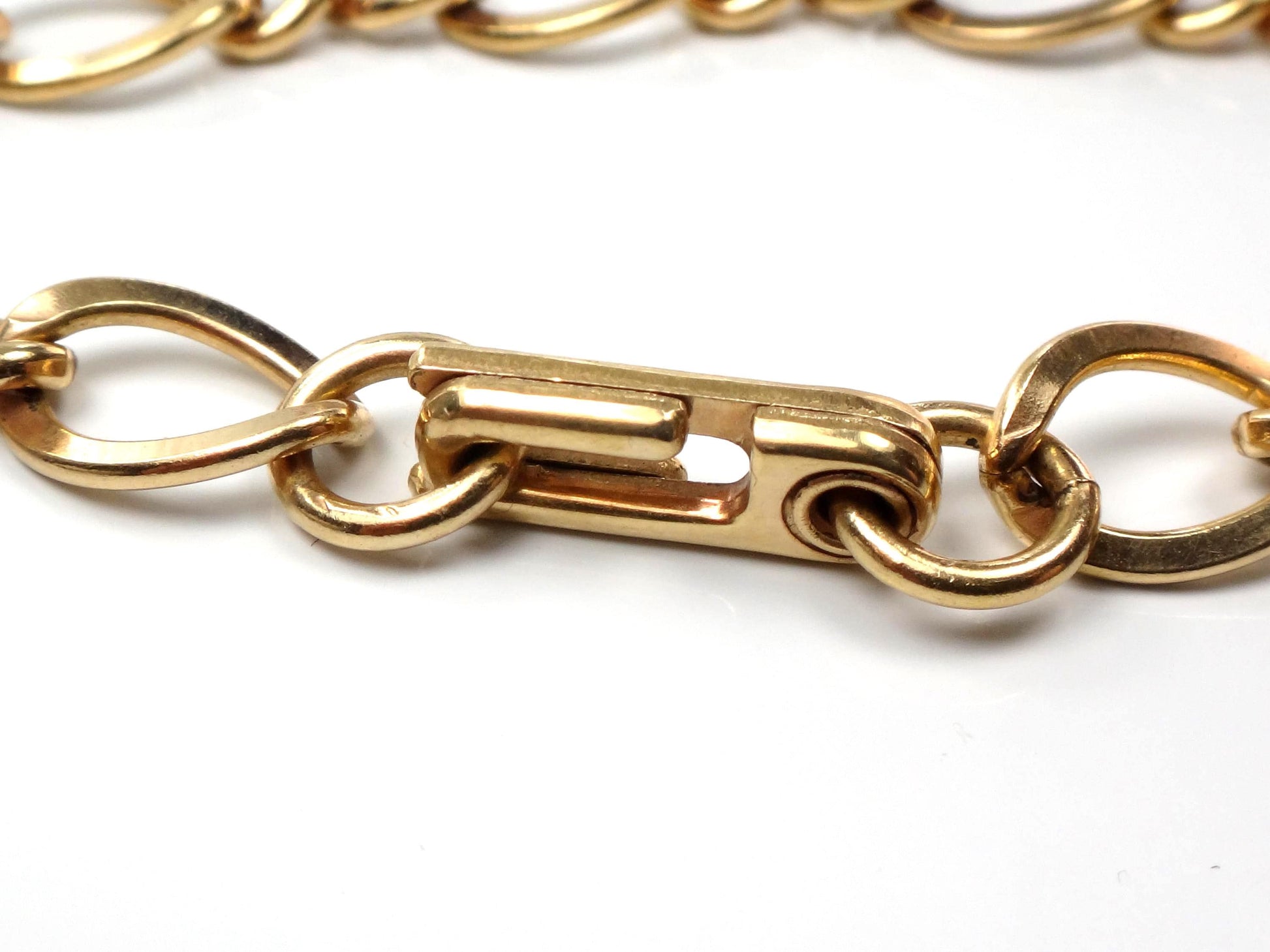 Vintage 12k Gold Filled Link Bracelet 7 5/8"-BelmarJewelers