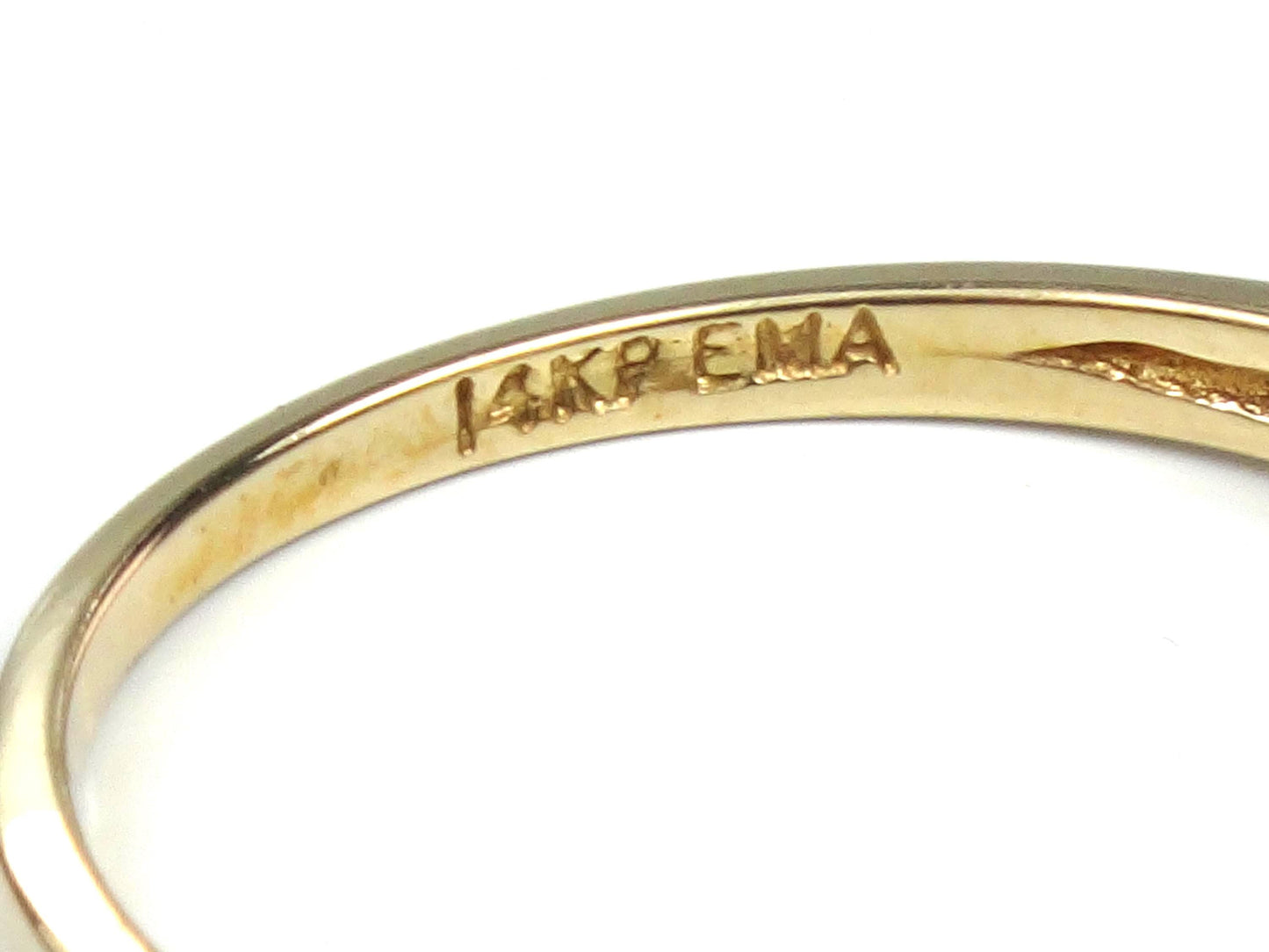 Vintage 14k Yellow Gold Pear Cut Garnet and Diamond Ring - Size 6-BelmarJewelers