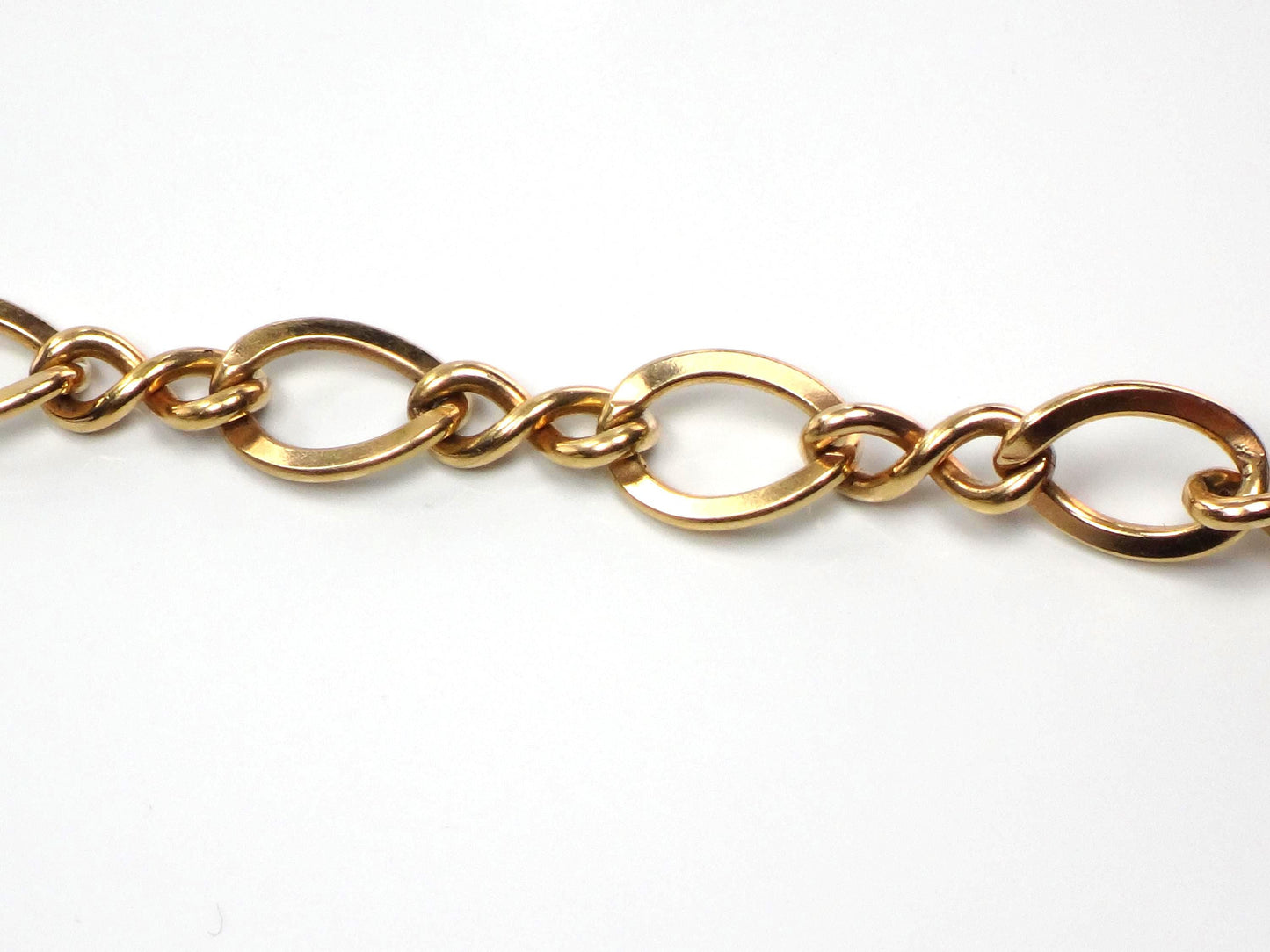 Vintage 12k Gold Filled Link Bracelet 7 5/8"-BelmarJewelers