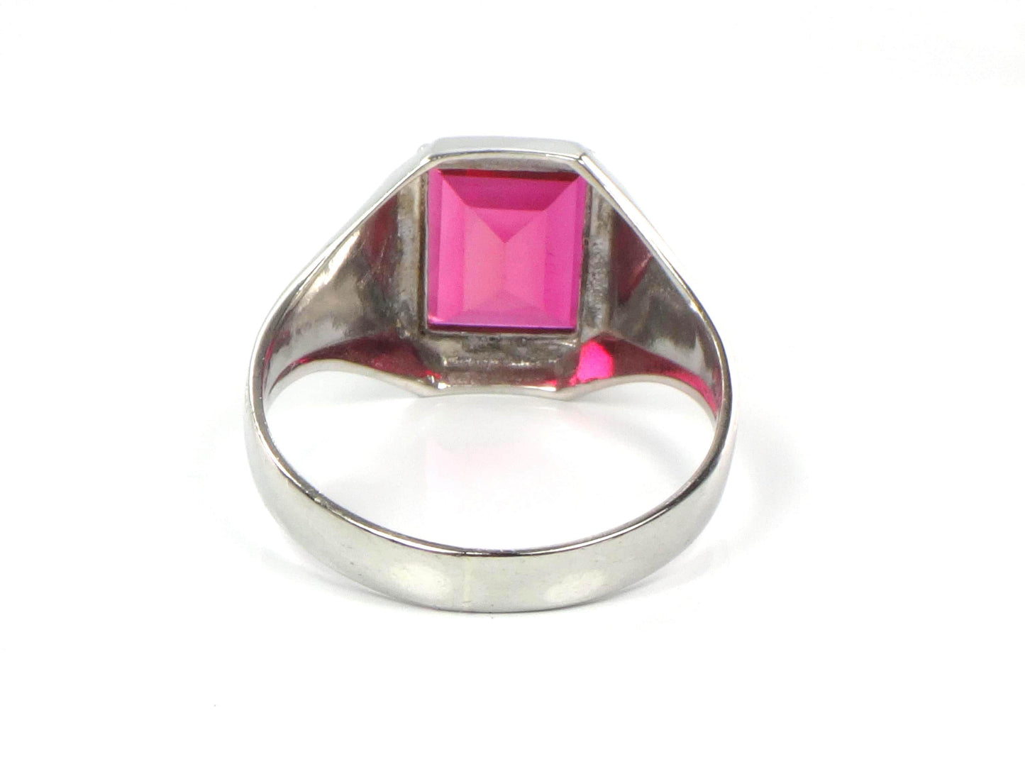 Vintage Art Deco 10k Gold Ruby Ring - Ostby Barton Size 11-BelmarJewelers