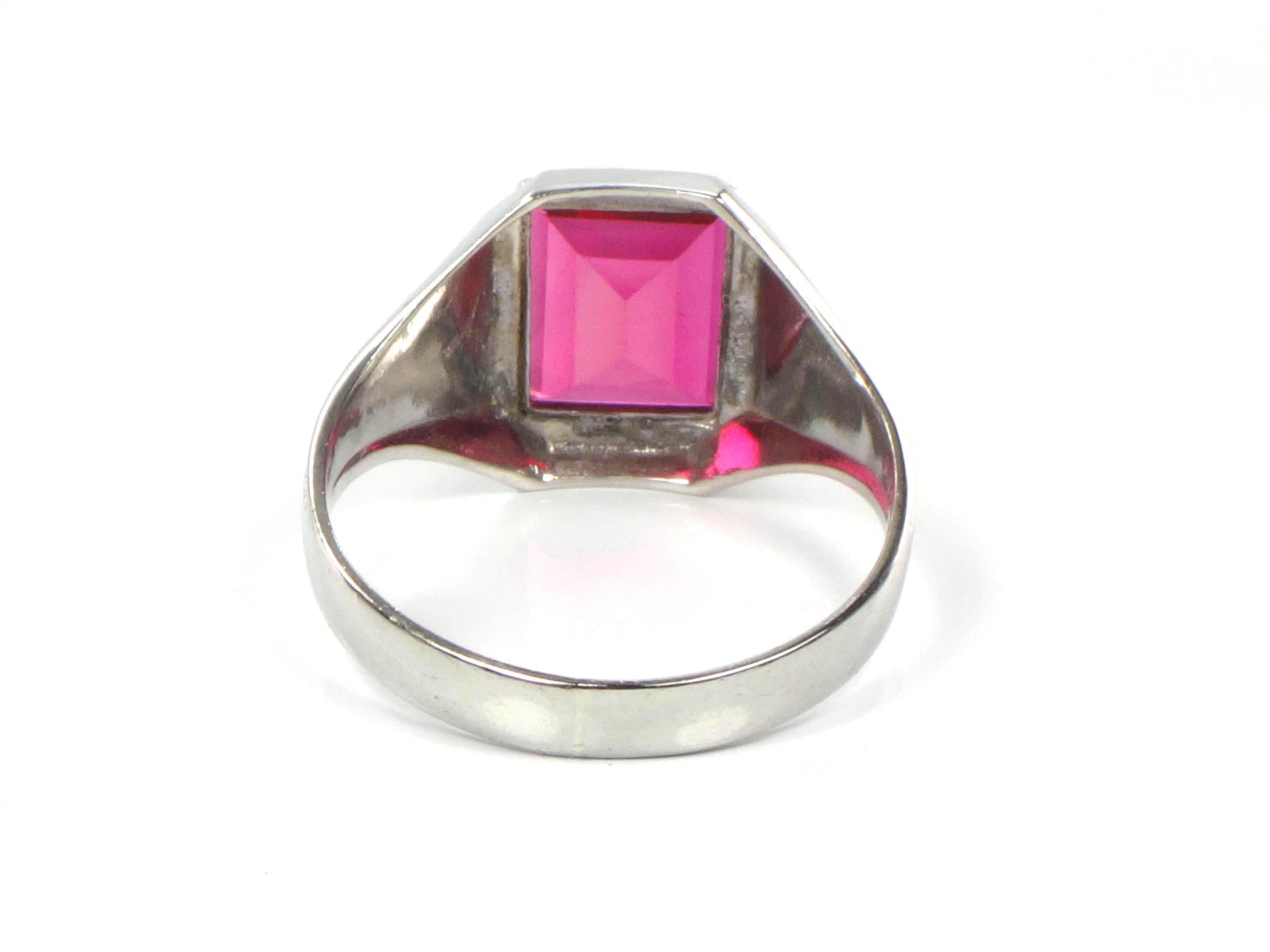 Vintage Art Deco 10k Gold Ruby Ring - Ostby Barton Size 11-BelmarJewelers