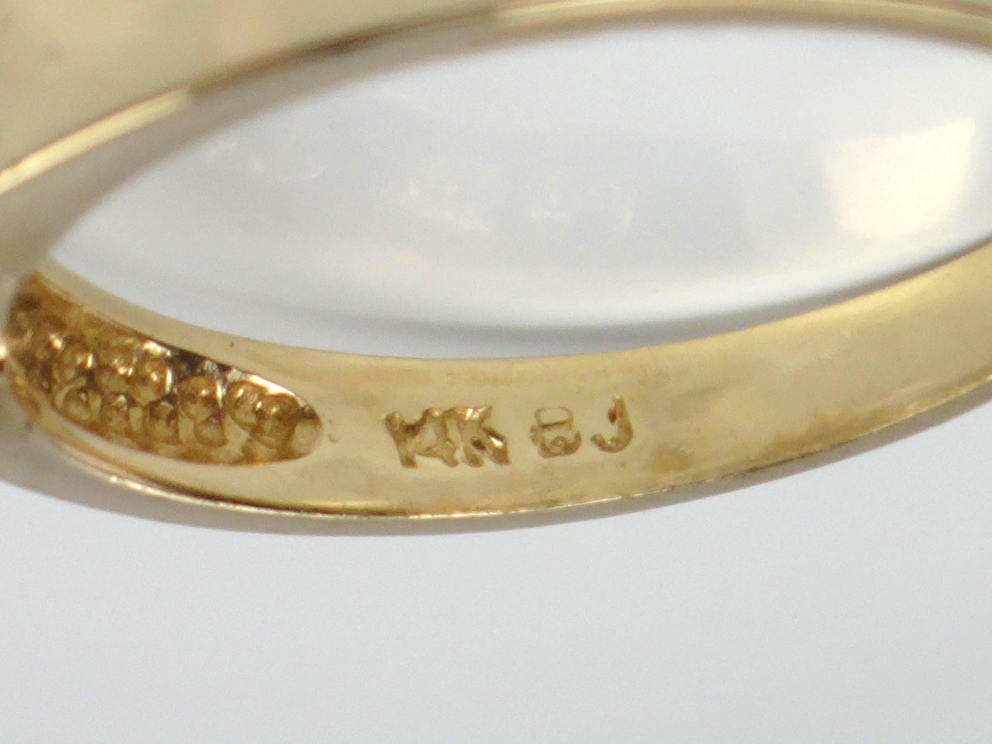 Vintage 14k Yellow Gold Round Cubic Zirconia Engagement Ring, Size 7-BelmarJewelers