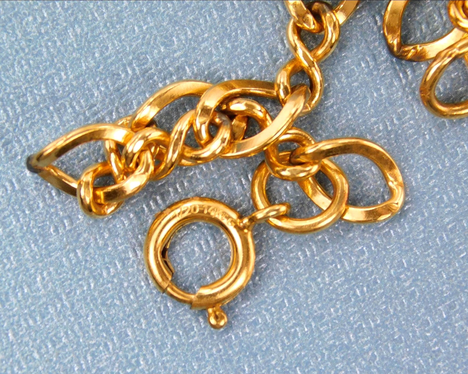 Vintage 14k Gold Filled Link Bracelet 7 1/4"-BelmarJewelers