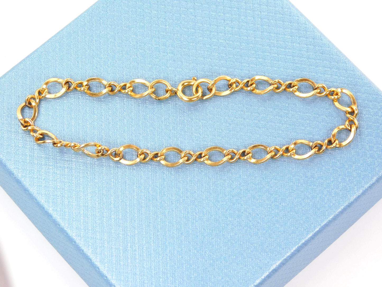 Vintage 14k Gold Filled Link Bracelet 7 1/4"-BelmarJewelers