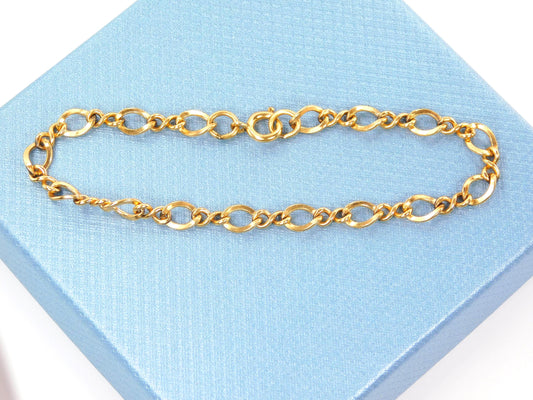 Vintage 14k Gold Filled Link Bracelet 7 1/4"-BelmarJewelers