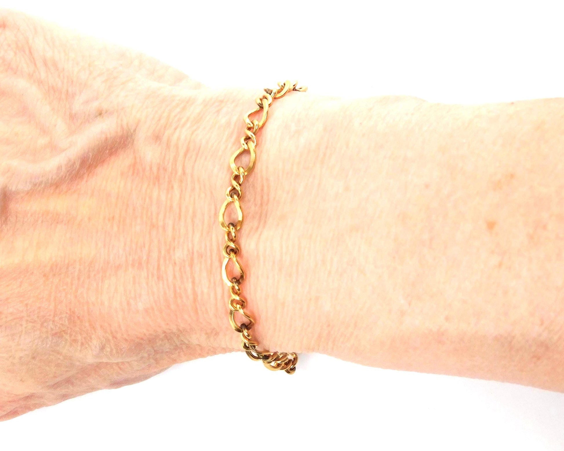Vintage 14k Gold Filled Link Bracelet 7 1/4"-BelmarJewelers