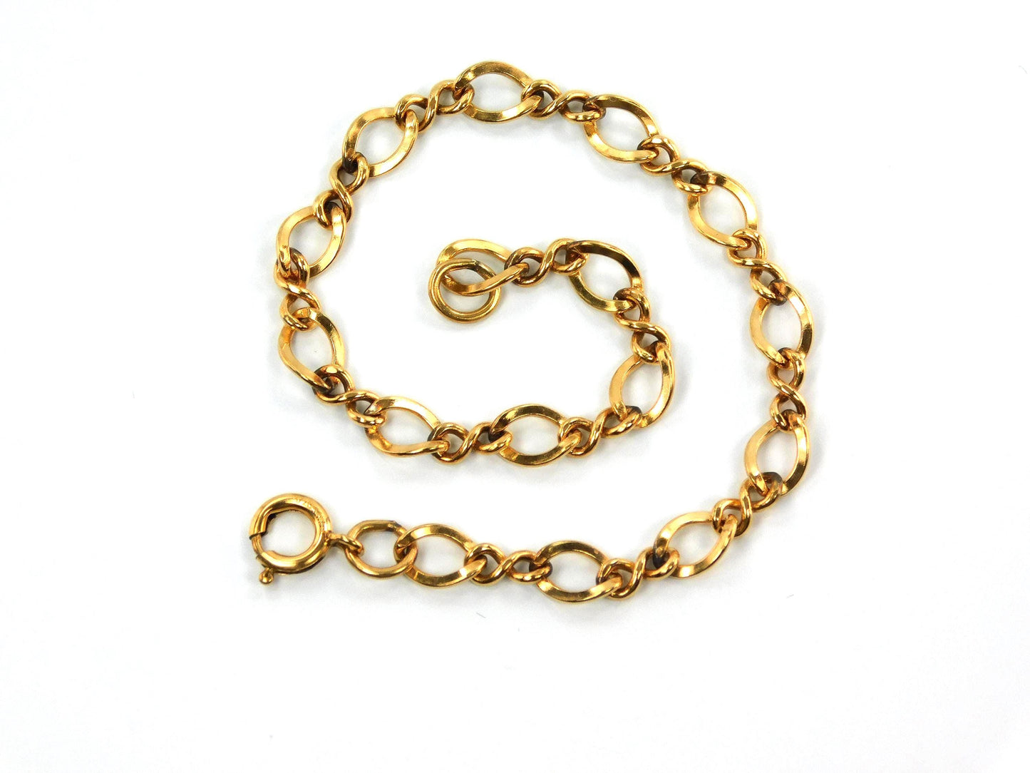 Vintage 14k Gold Filled Link Bracelet 7 1/4"-BelmarJewelers