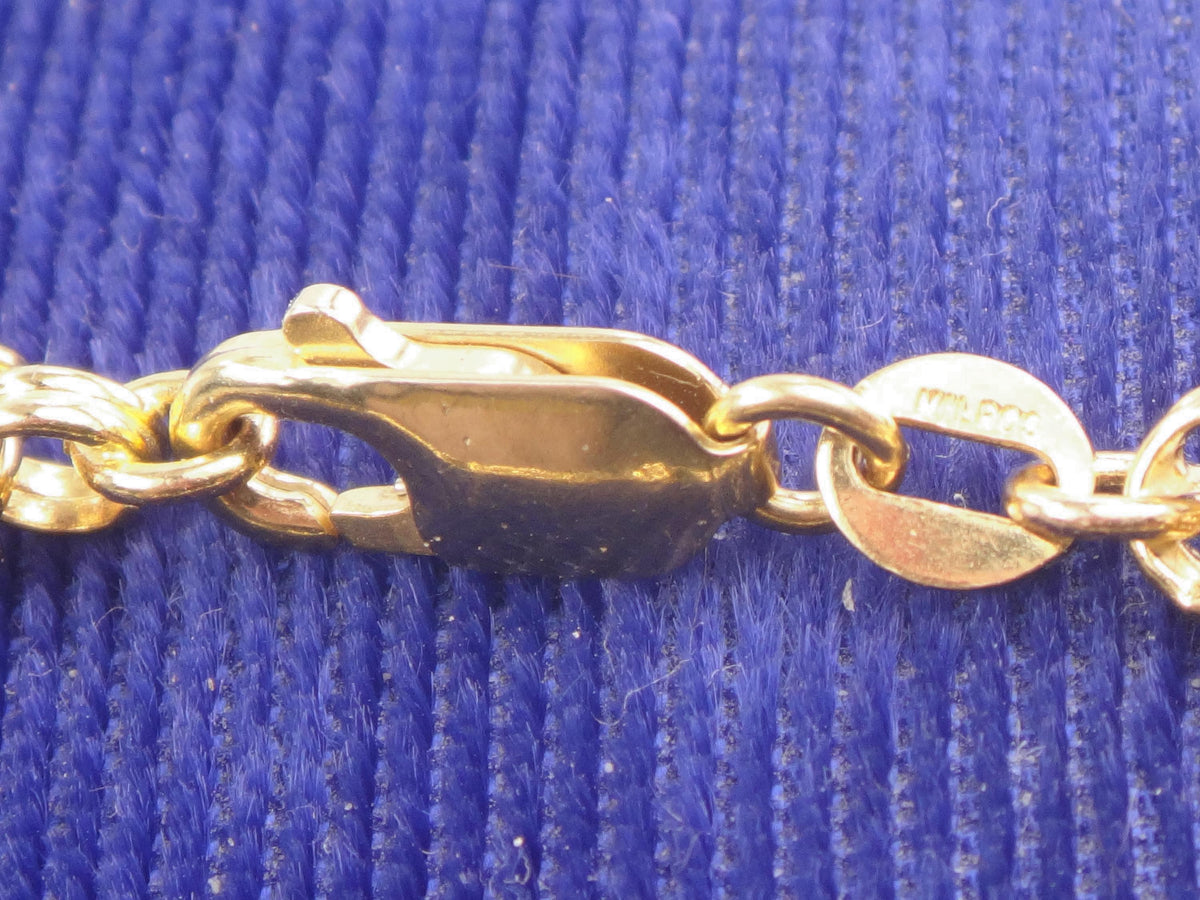 Vintage Solid 14k Yellow Gold Fancy Link Bracelet, 7"-BelmarJewelers