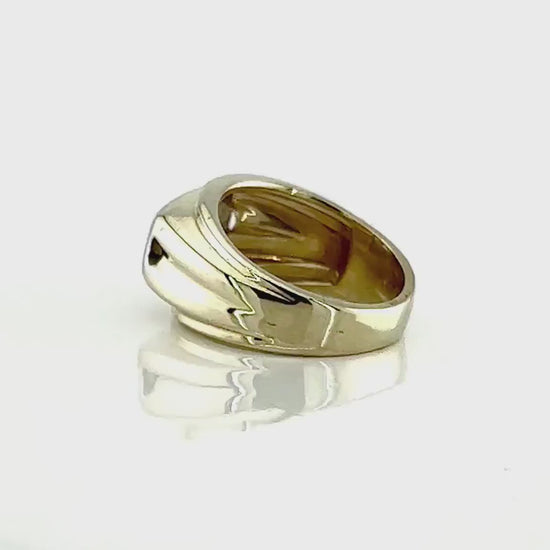 Vintage 14k Gold Two Diamond Ring (.50 CTW, Size 4.75)